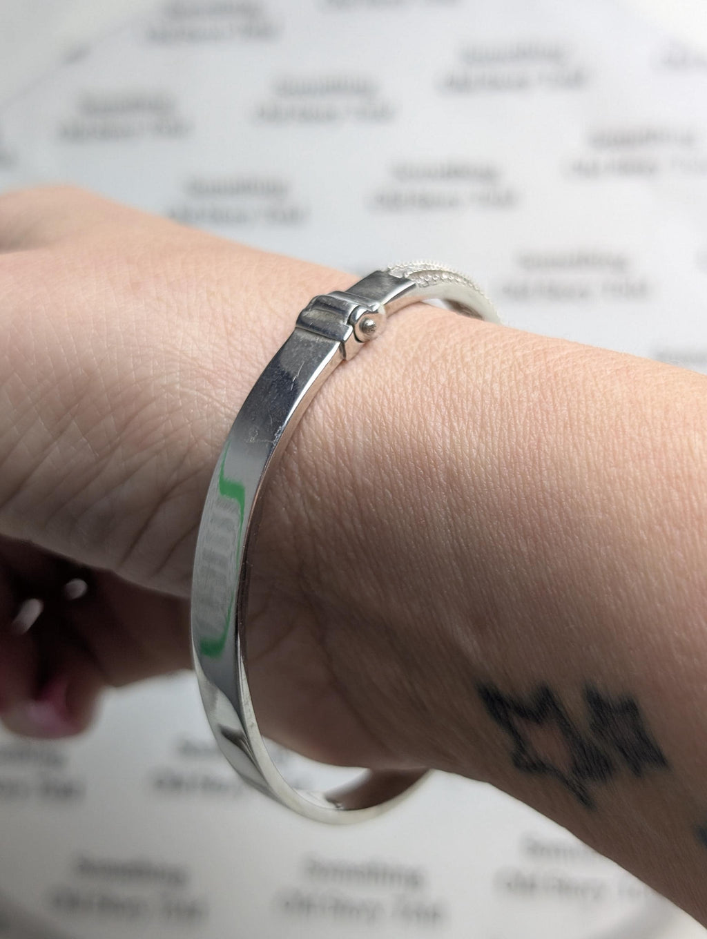 Sterling Silver Infinity Bangle Bracelet, Vintage 925 Clear Cubic Zirconia Twist Hinged Bangle, Box Clasp Safety Latch Bridal Sparkle __etsy:8163764041